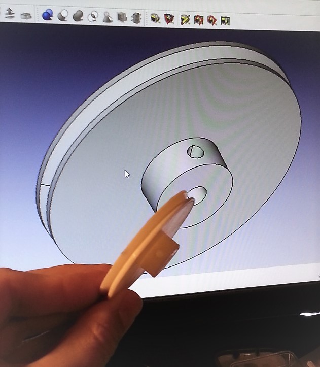 Encoder measuring wheel