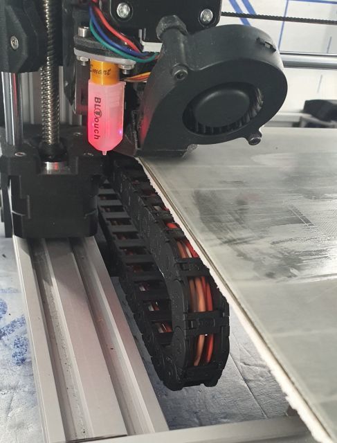 Bear Prusa heatbed cable chain mount