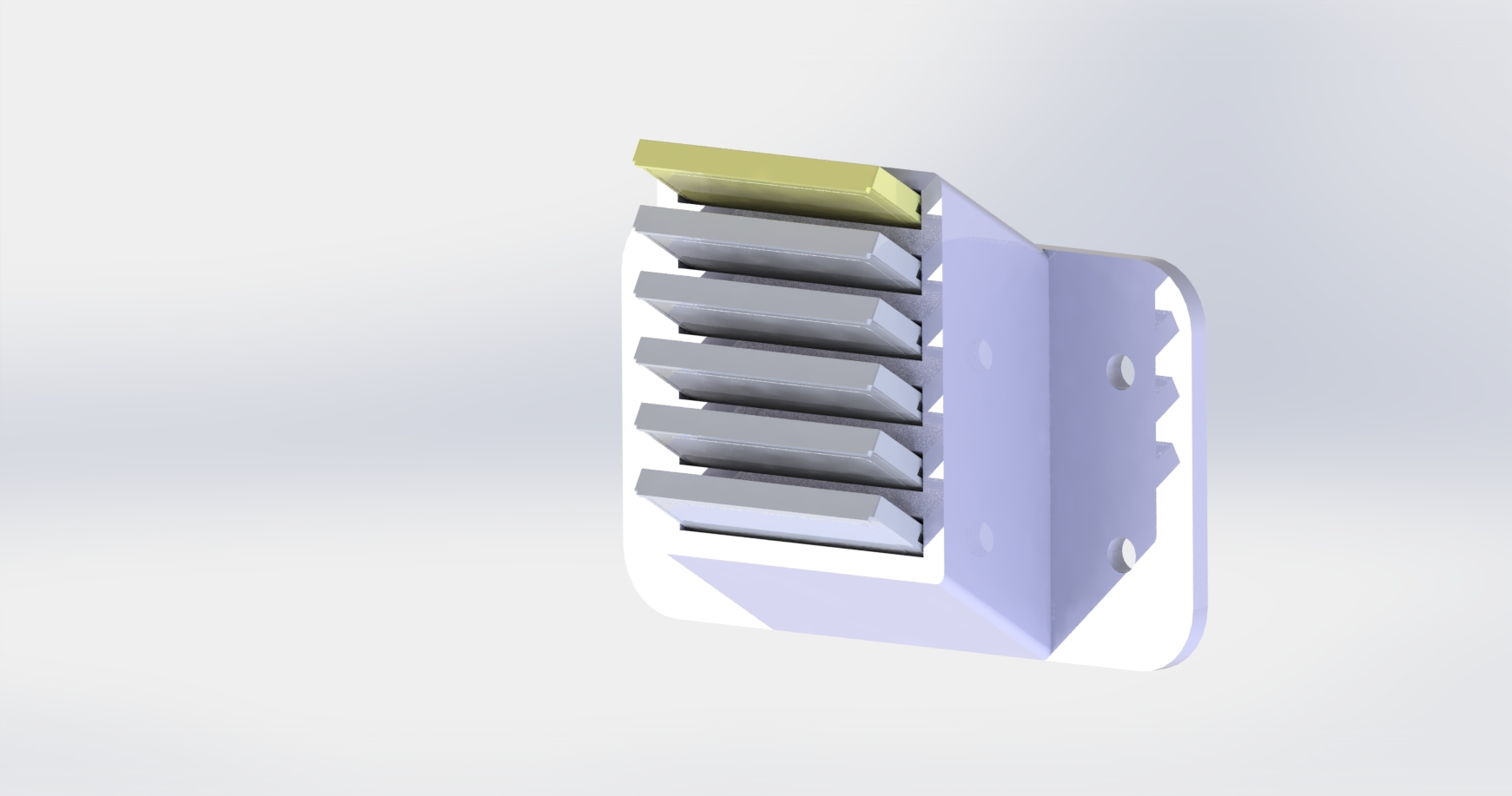 Compact Flash Memory Holder for 6 Cards