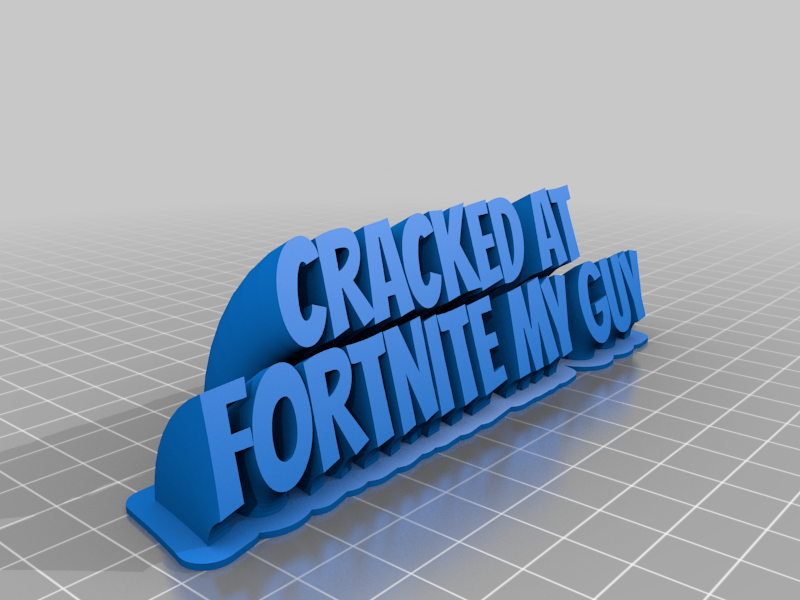 cracked at Fortnite letters