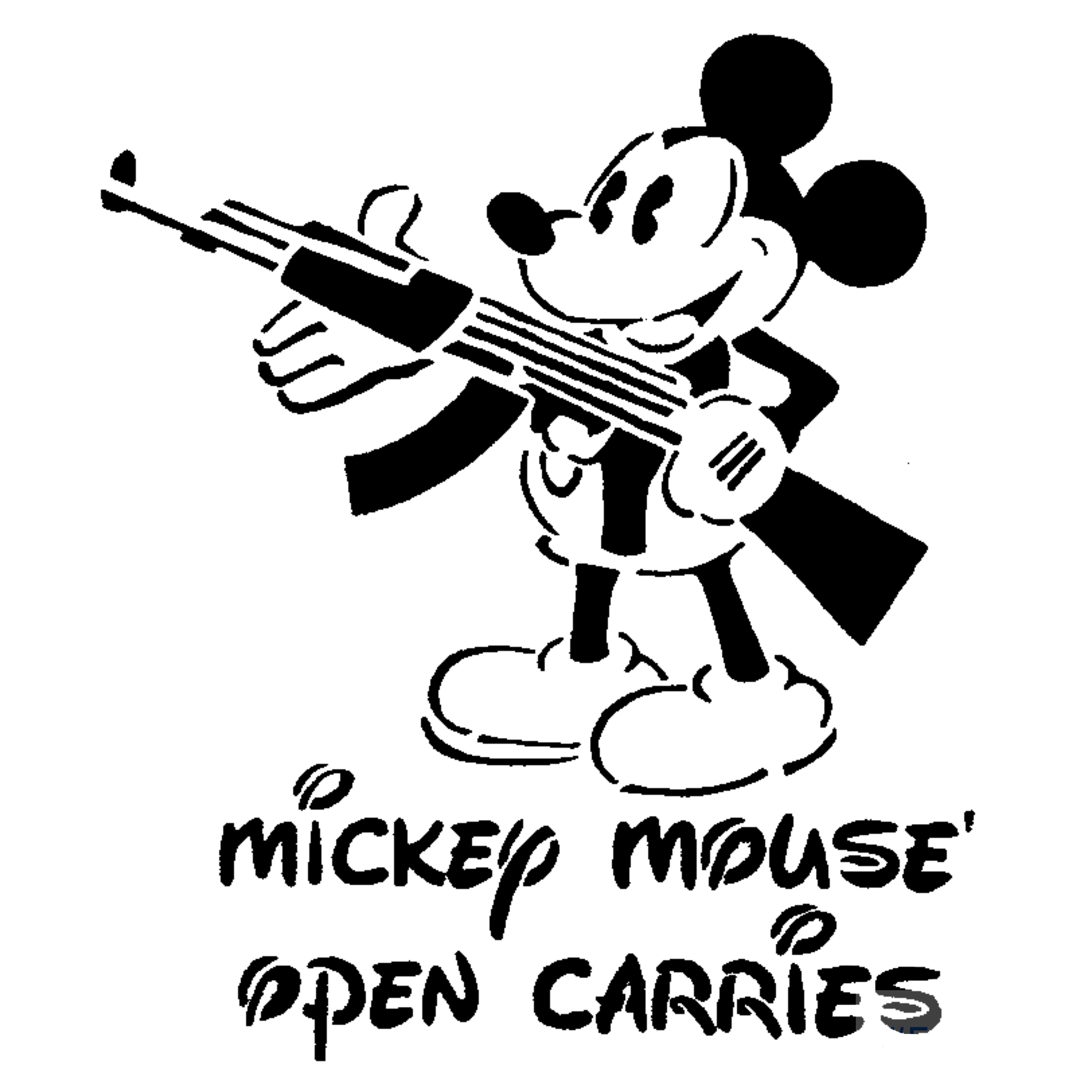 Mickey Mouse stencil 2