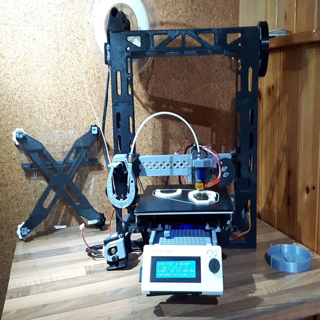 ReprapMJ 3D Printed “Prusa Style” Nylon Capable and Easy to Use 3D Printer with Full 200mm Build Size but Small Footprint reprapmj