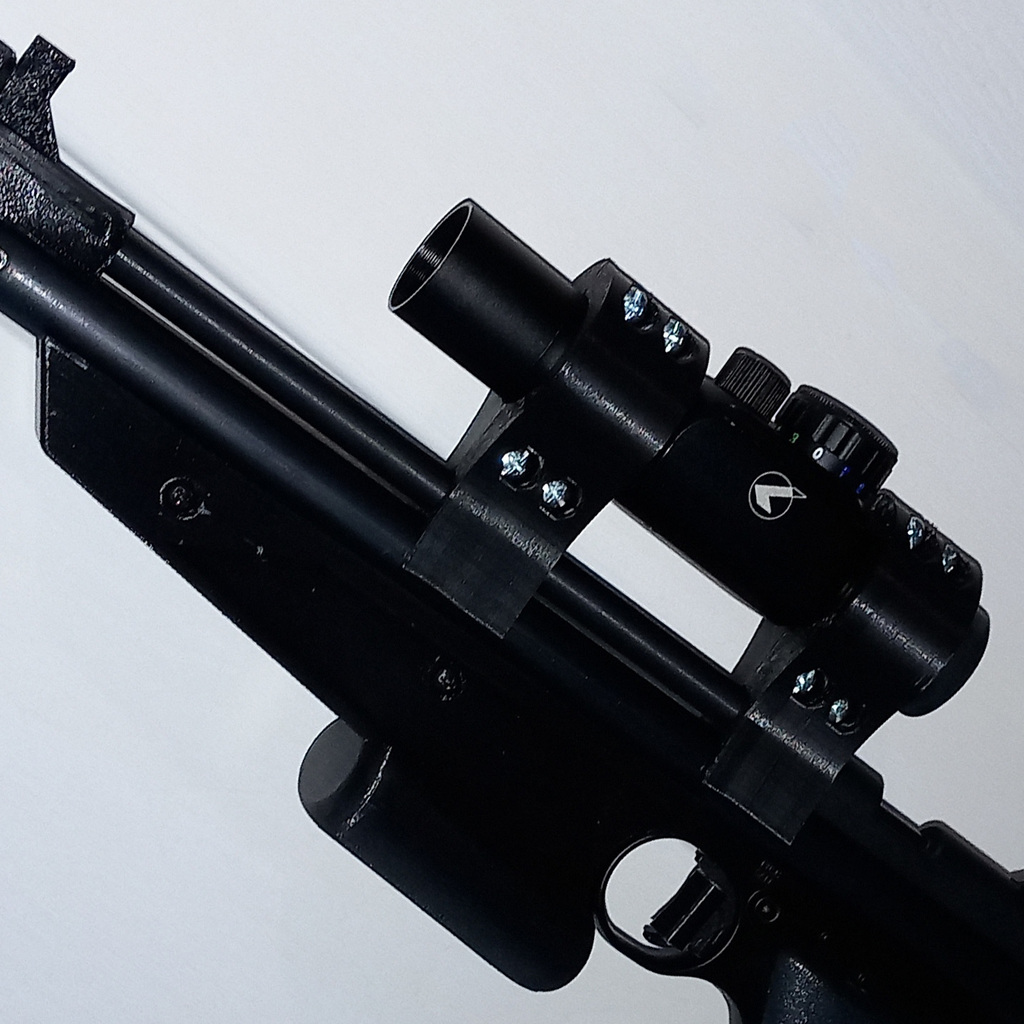 Crosman 1377/1322 Pistol 30mm scope mount clamp-on 