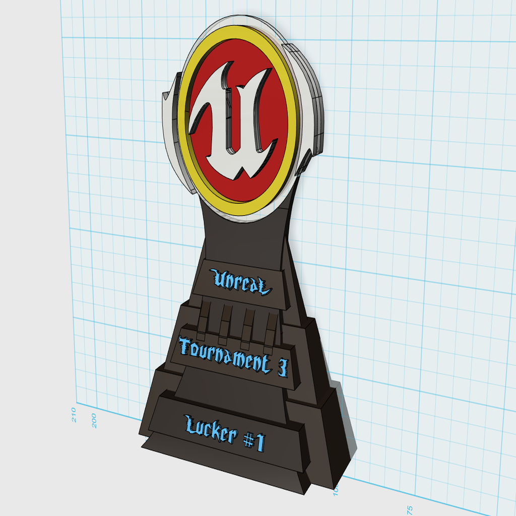 Unreal Tournament 3 Trophy + Logo only