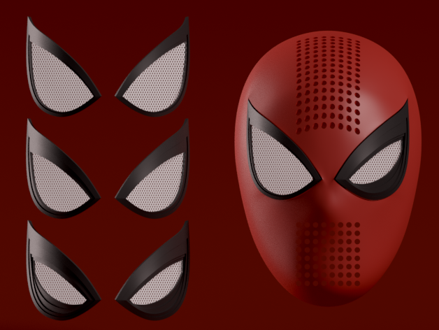 Spider-man PS4 Faceshell + Interchangeable Lenses