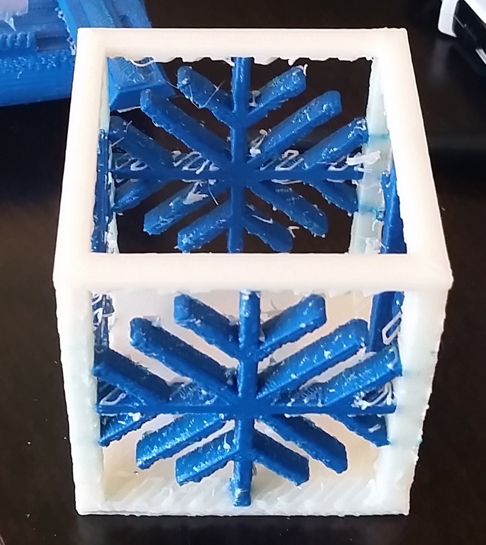 Snow Flake Lantern Dual Extrude