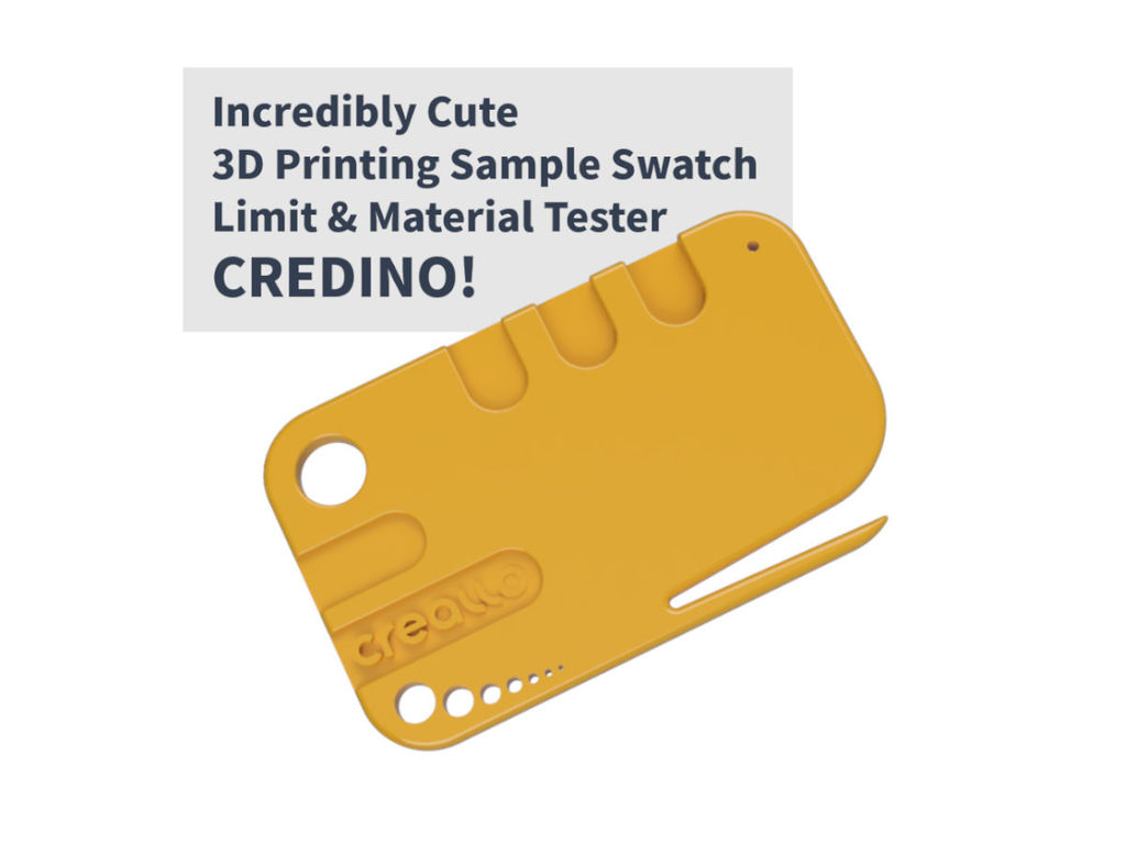 #CREDINO - Cute Dino Face for 3D Printing Limit & Material Test
