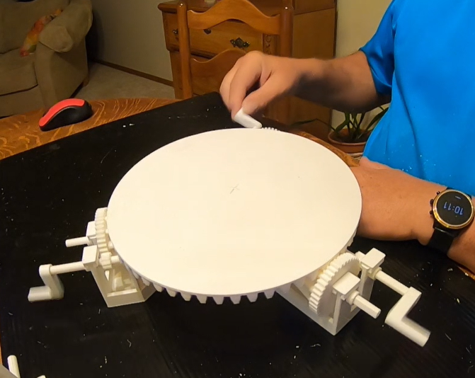 3D scanner turntable - no supports, easy assembly, multi-speed