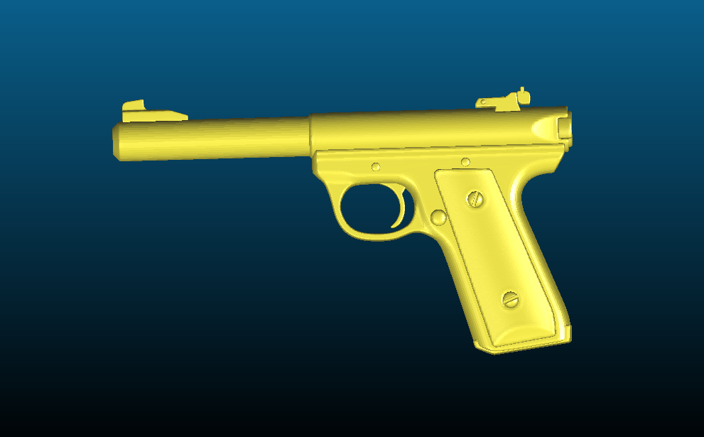 Ruger Mk III high poly - import from Sketchfab