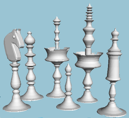 Selenus Style Chess Set