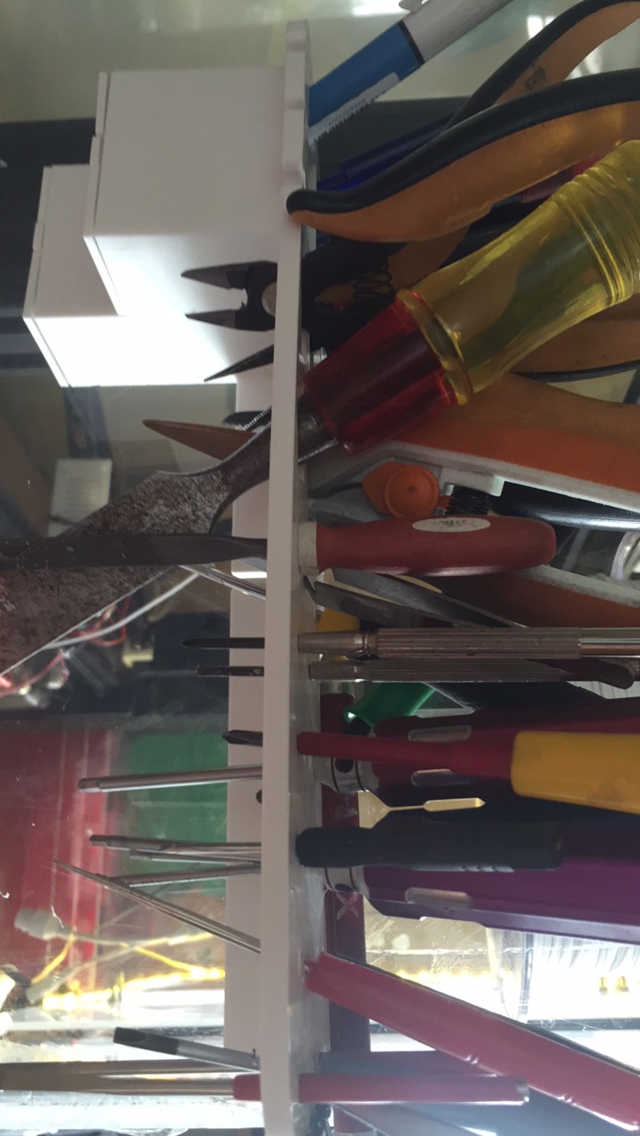 Tool Rack - many tools - wall mount