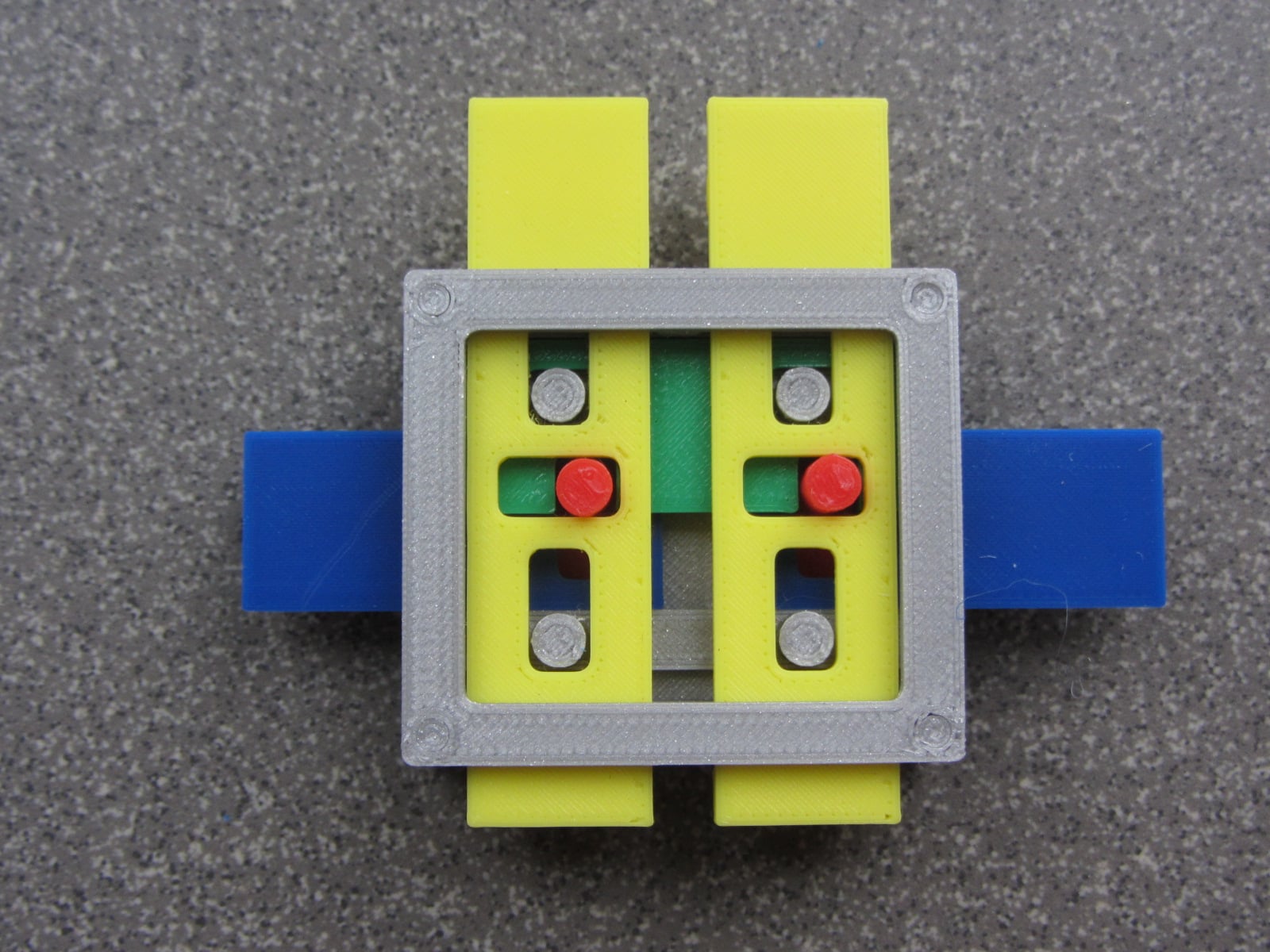 Zuse inspired Z1-Z2 logic gate demonstration set (improved)