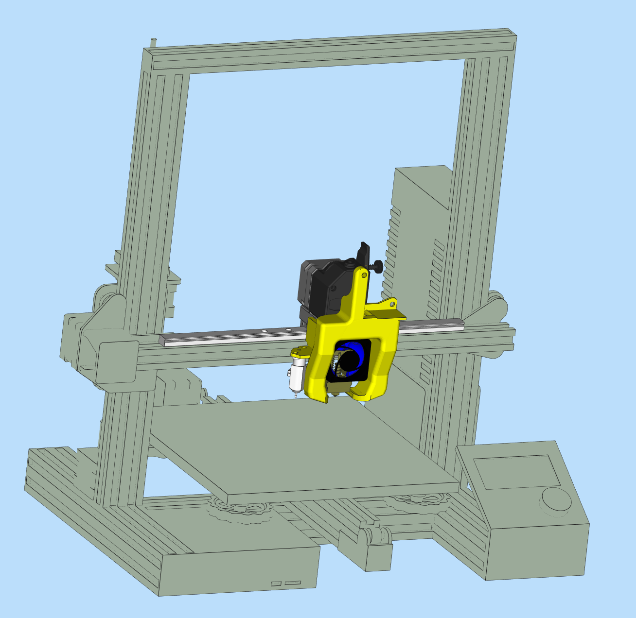 ender3 CR10 A10M Linear Rail carrage for X axis (upside)