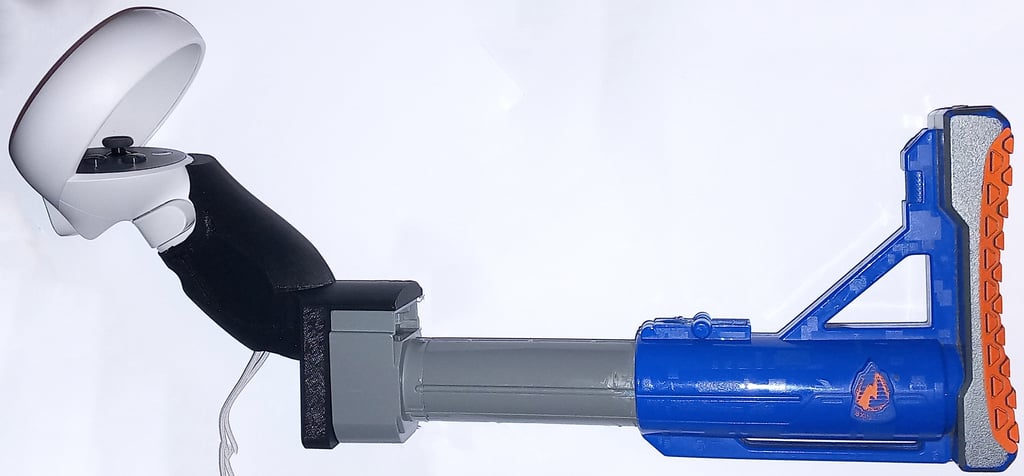 Quest 2 Nerf stock adapter - gunstock upside down