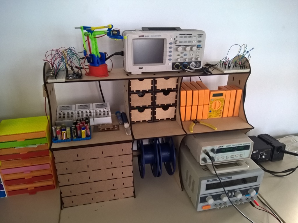 Mini Electronics Organizer for robotic kit - Laser Cut 