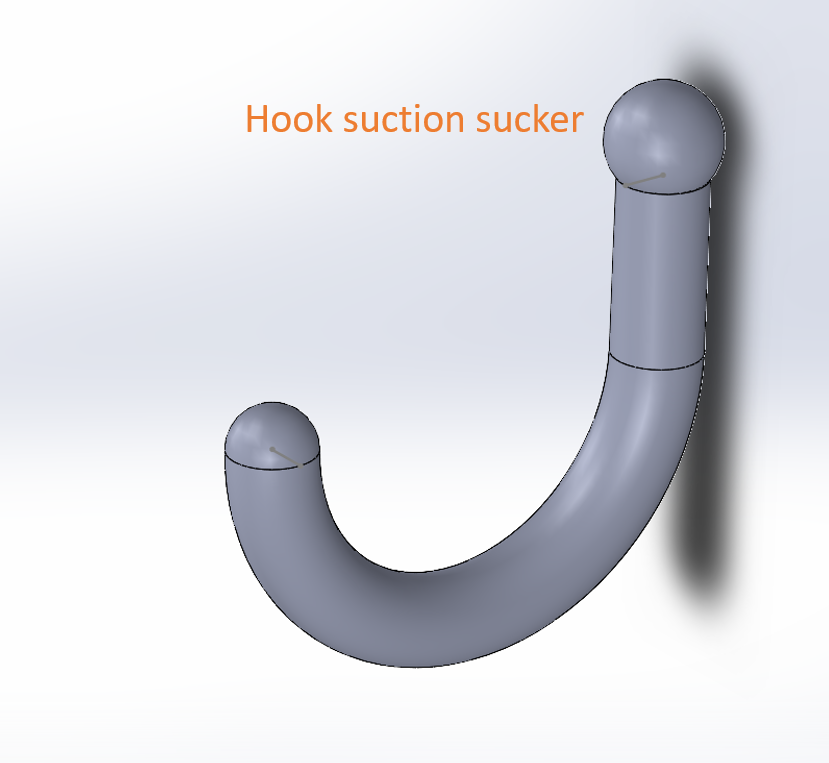 Hook for suction sucker