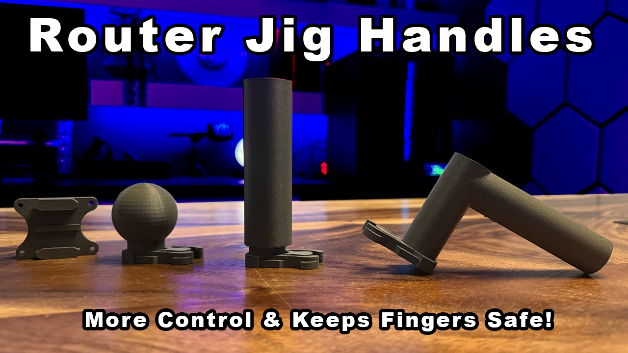 Router Jig Handles Using a Go Pro Clip