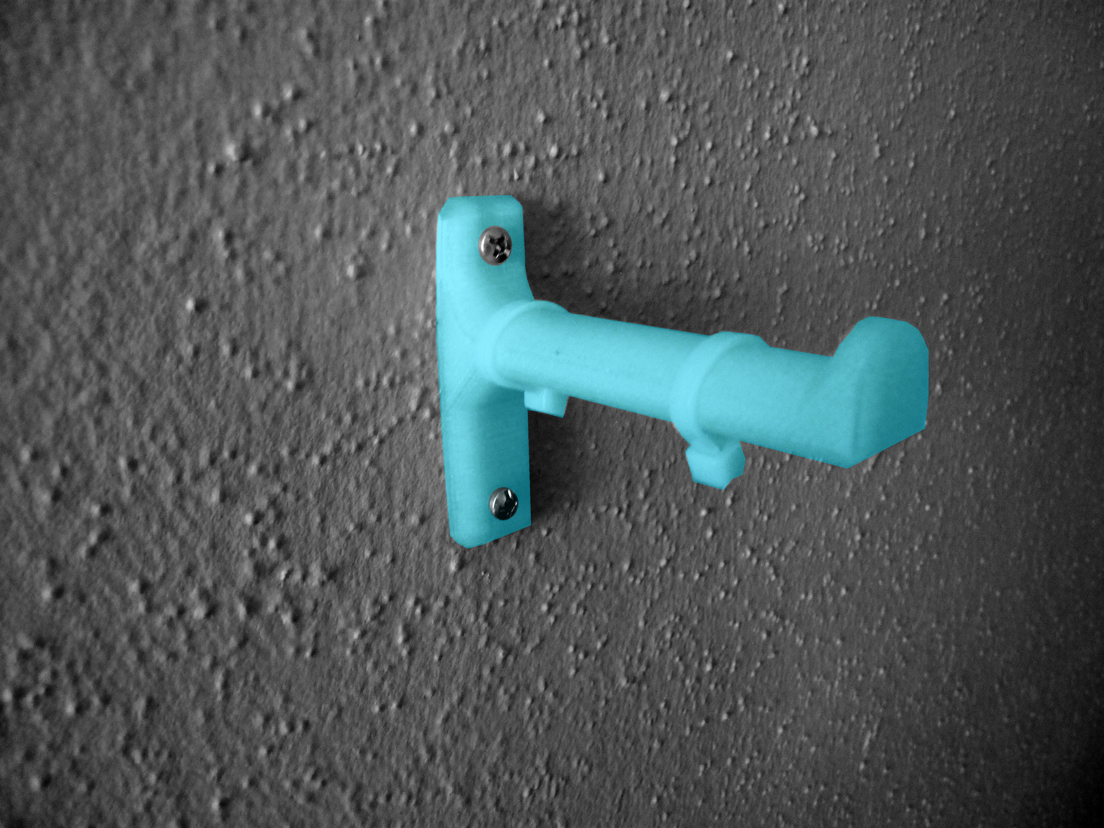 Filament Spool: Stud-mounted wall hook