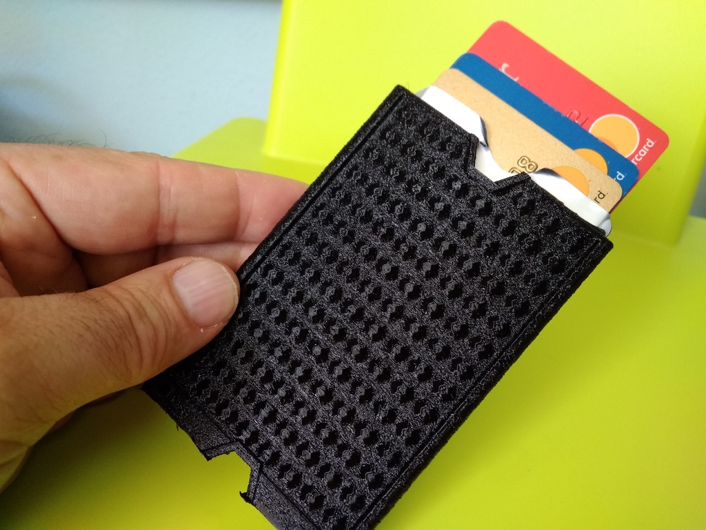 Flex TPU Slim Credit Card RFID Wallet / Cartera Flexible para tarjetas de crédico con protección RFID