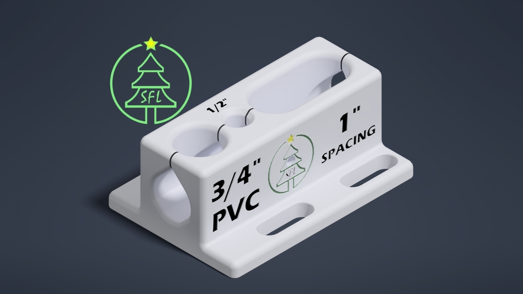 3/4" PVC Drilling Jig - 1/2" Bit 1" Spacing