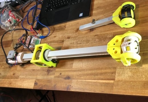 3DOF Robot Wrist with Beaded Cord and Continuous Rotation