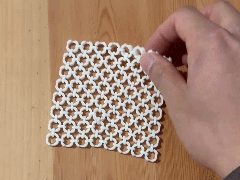Miniatura 3 do modelo 3D Loop Link Fidget Fabric