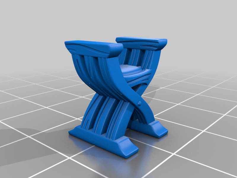 Medieval chair (Supportless, FDM friendly)