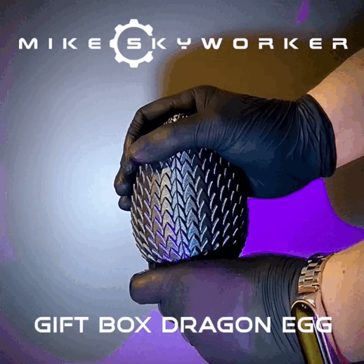 Miniatura 2 do modelo 3D Dragon Egg Mechanical Gift Box
