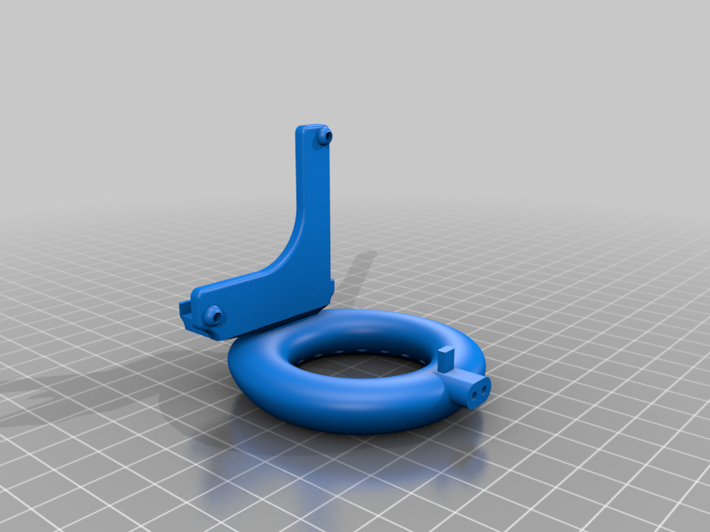 anycubic mega s circular cooling duct + light