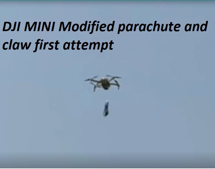 DJI MINI DRONE Extra MOD parachute and shooting modification
