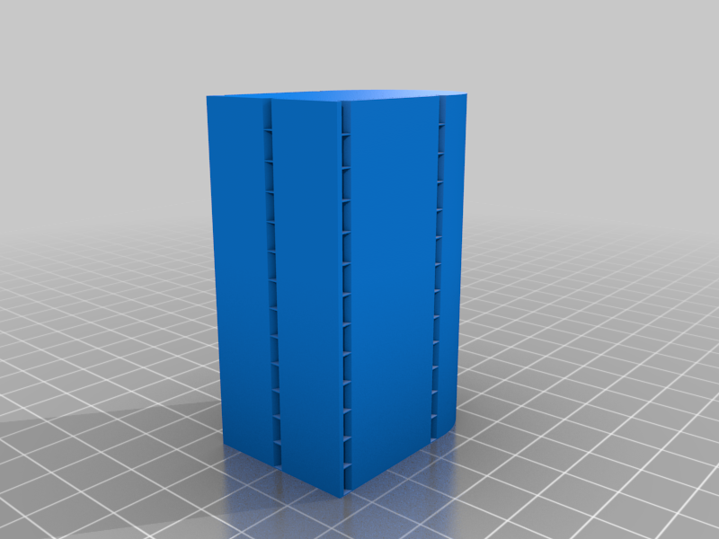 Speed test tower with notches