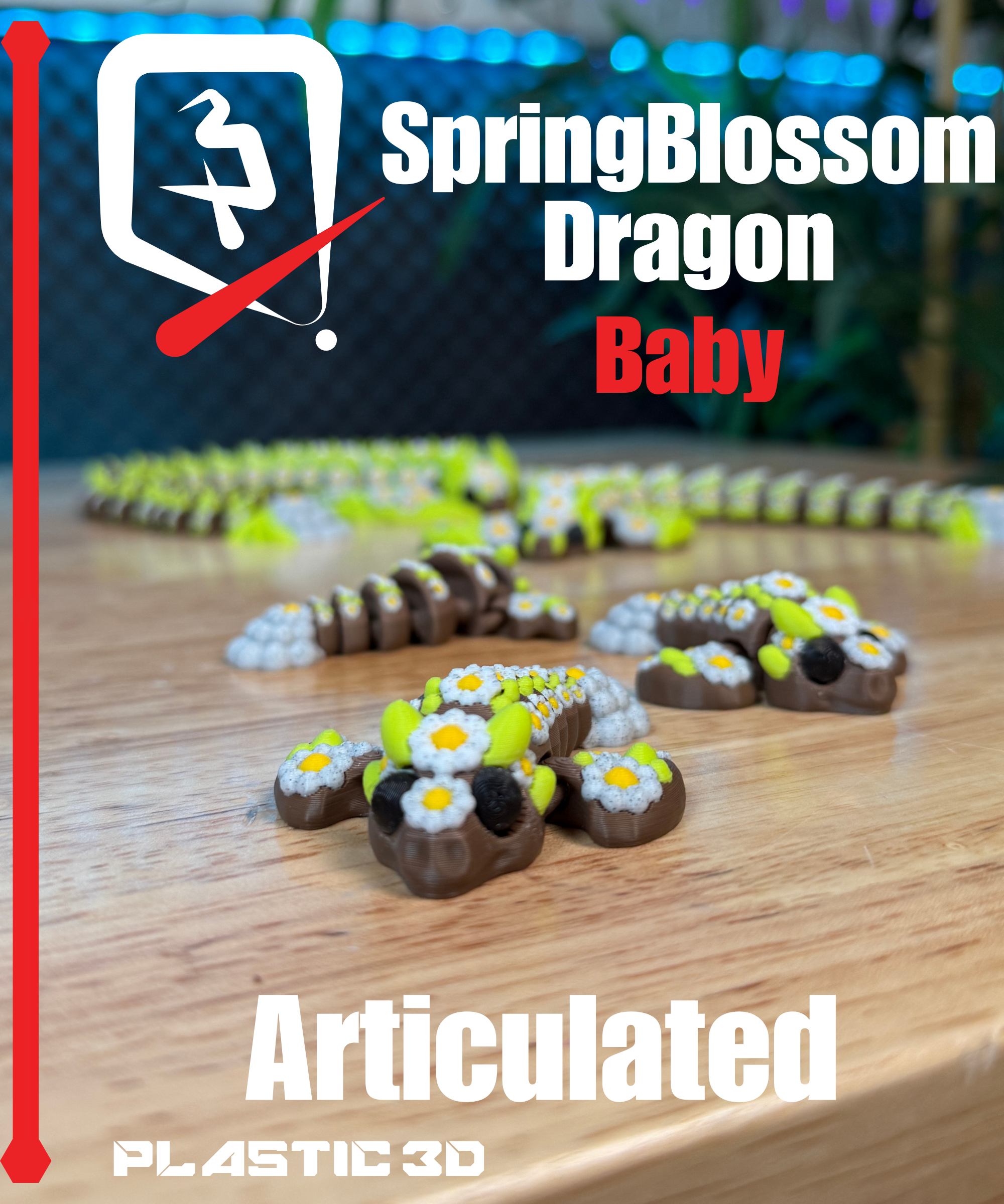 Baby SpringBlossom Dragon - Articulated