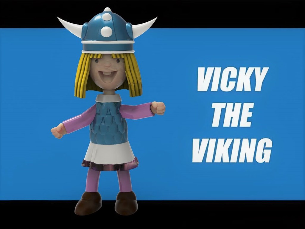 Vicky the Viking - 28mm Miniature and Statuette - 4000 Follower Model