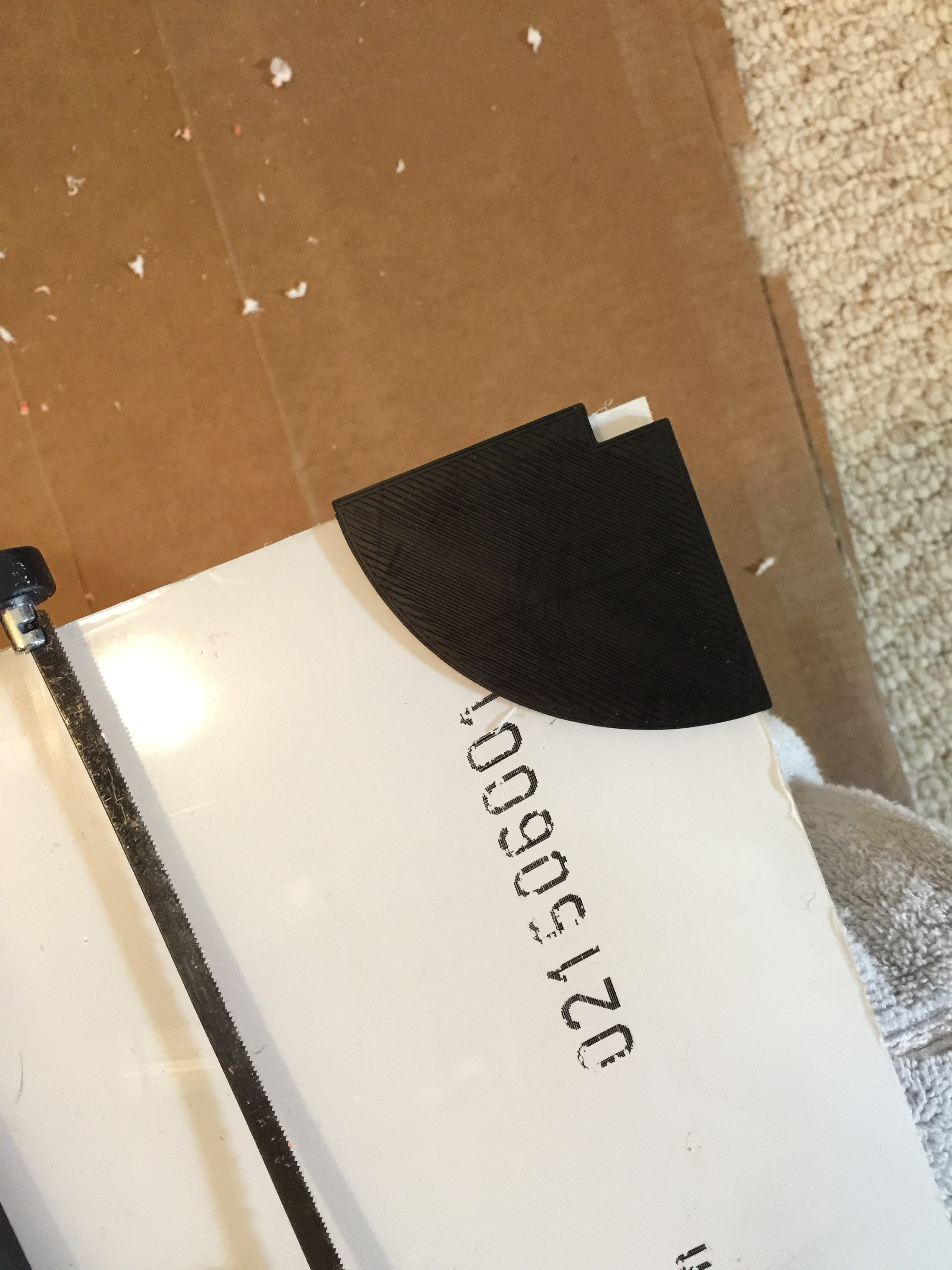 Lulzbot Cat Guard Enclosure Notch Cutting Template