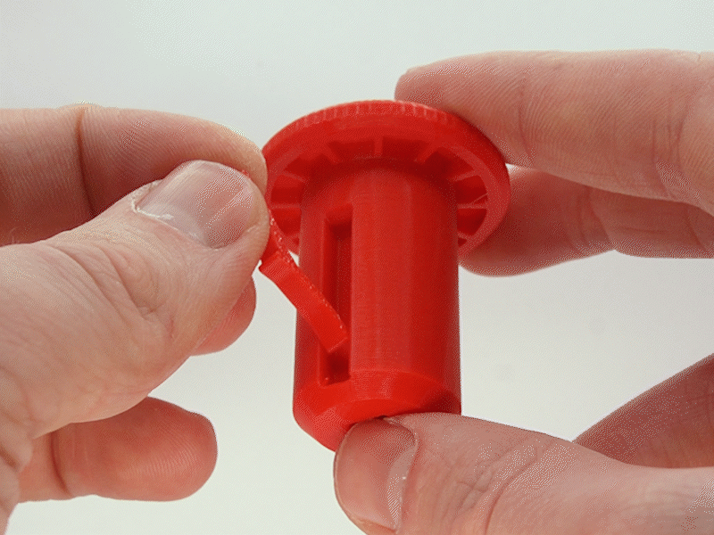 Miniatura 2 do modelo 3D Red Button Fidget