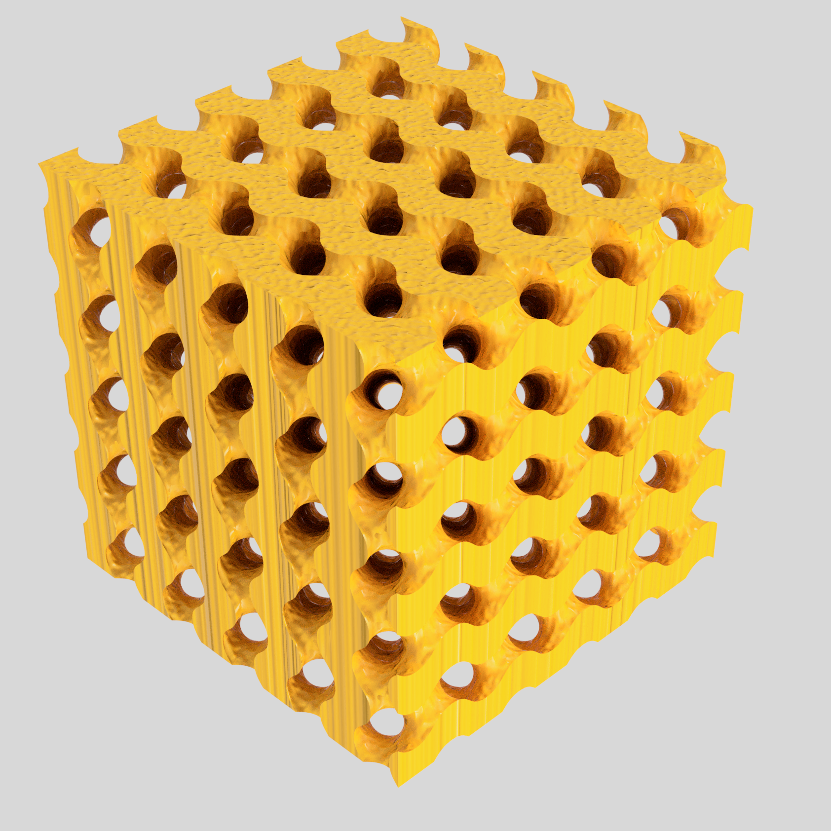Gyroid Cube 50mm / 10 gyroid