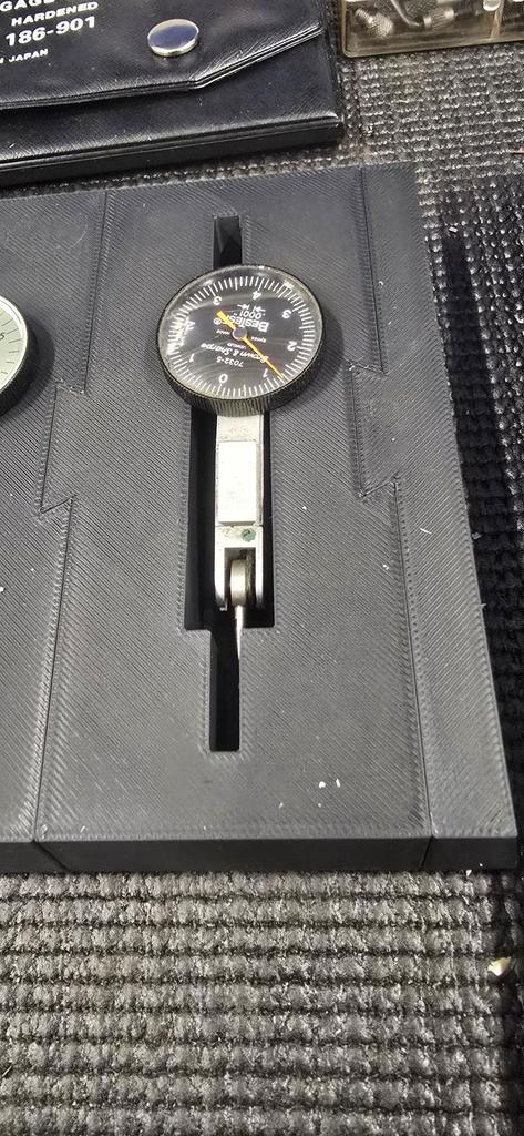Test indicator toolbox storage