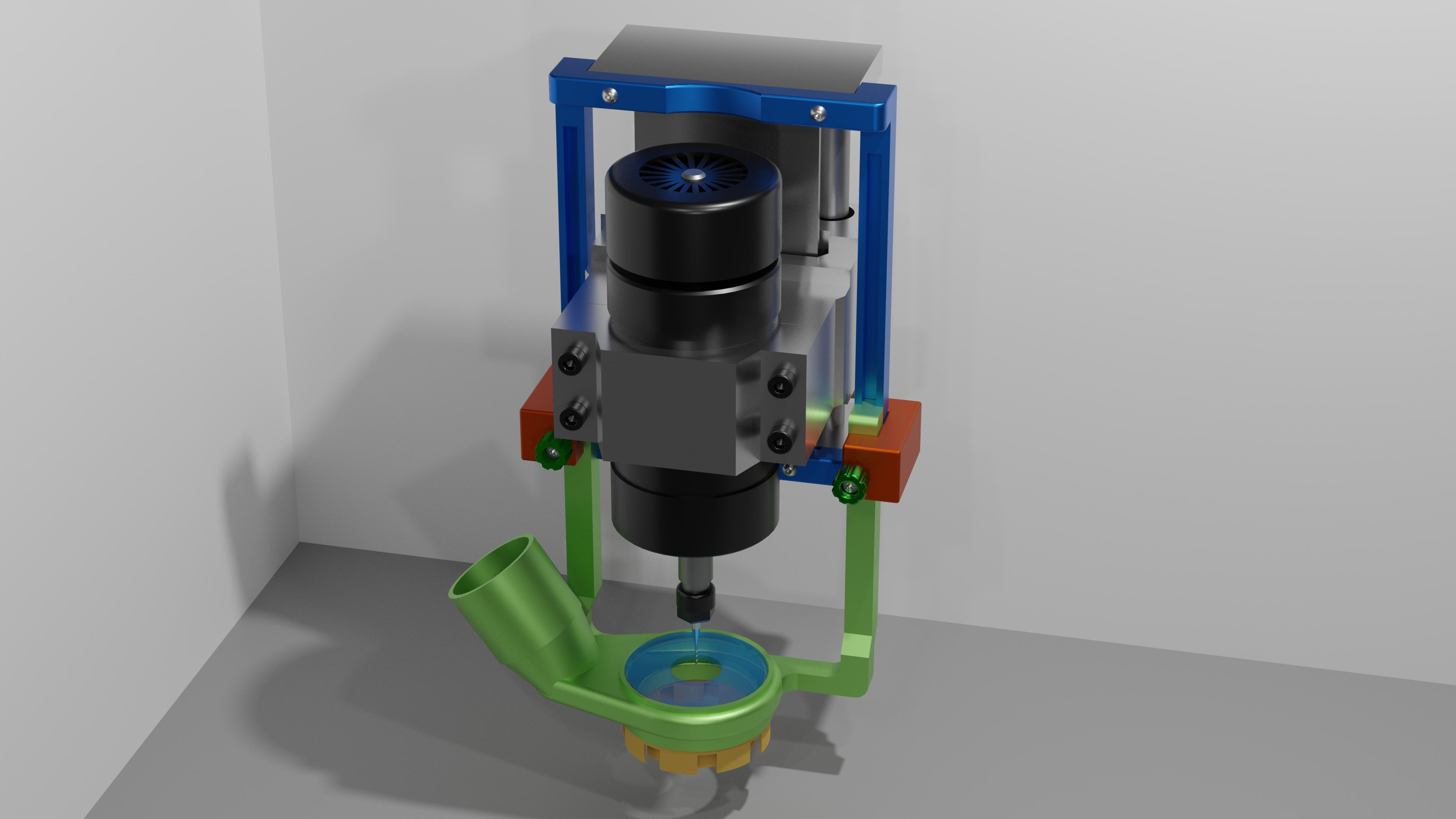 CNC 3020 dust collector for 55 mm spindle