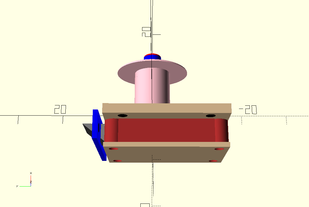 Housekeeping- drawer pushbutton lock - OpenScad CSV