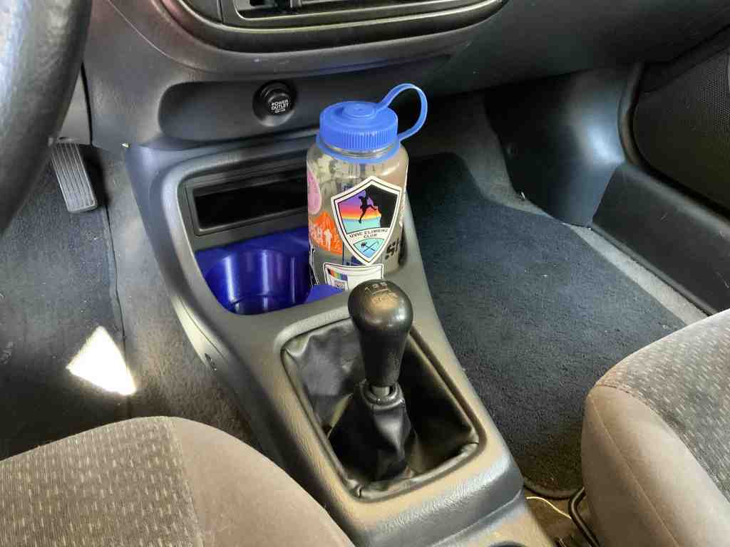 '97 Honda Civic DX Cup Holder Upgrade - For Nalgene and Tall Coffee Cups