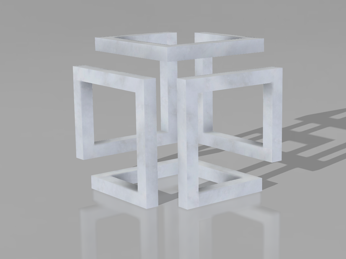 Remix Impossible cube with printable screws