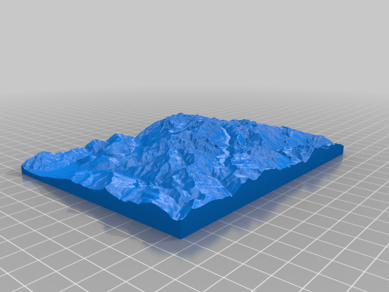 Mont Blanc 3D Map