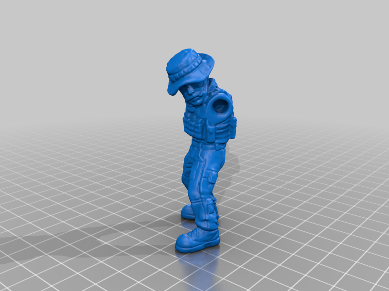 COD Modern Warfare Captain John Price mini Figure 3D Scan