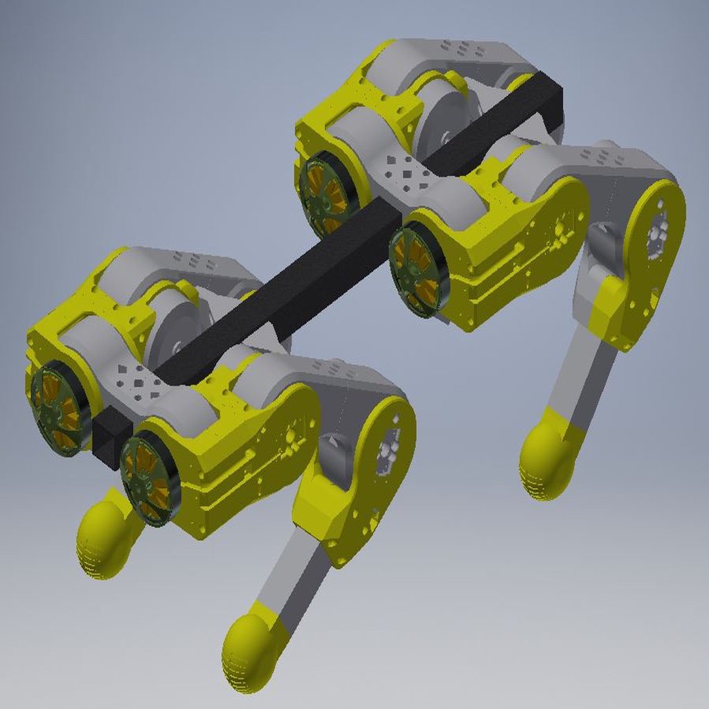 Quadruped with 3D cycloidal Gearboxes