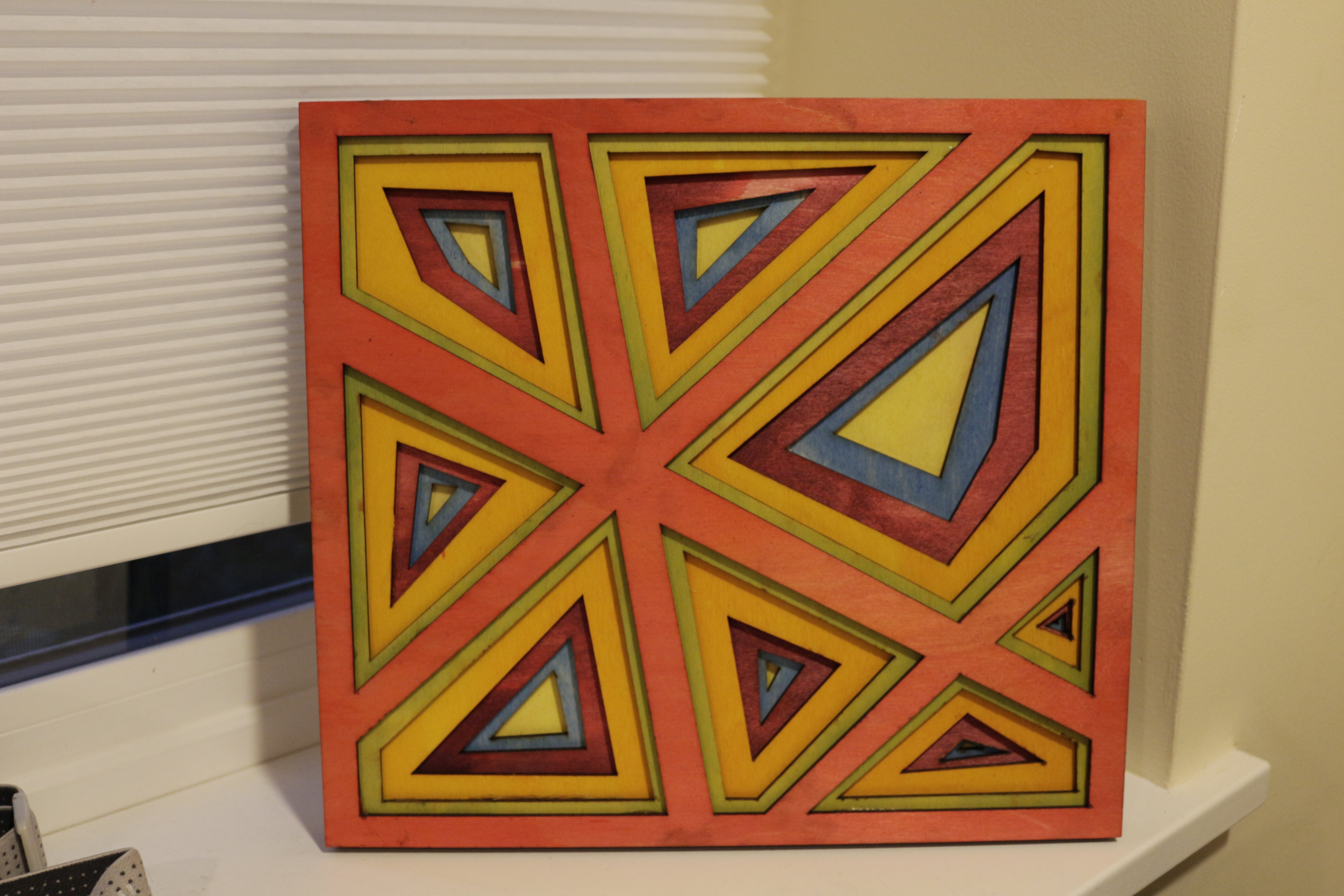 laser cut layered abstract