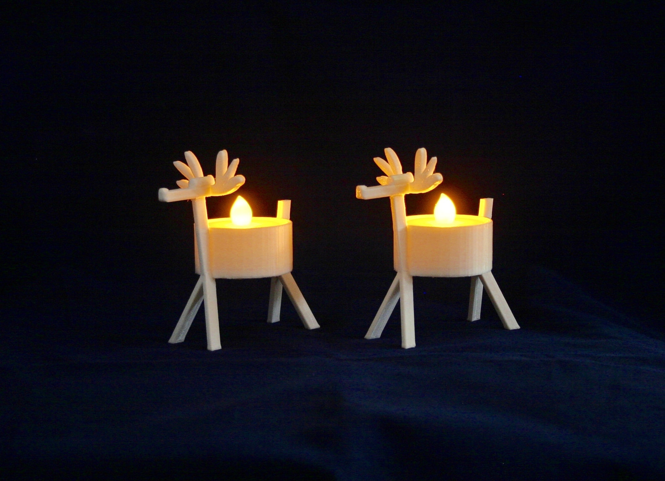 LED Reindeer Tea Light Holder
