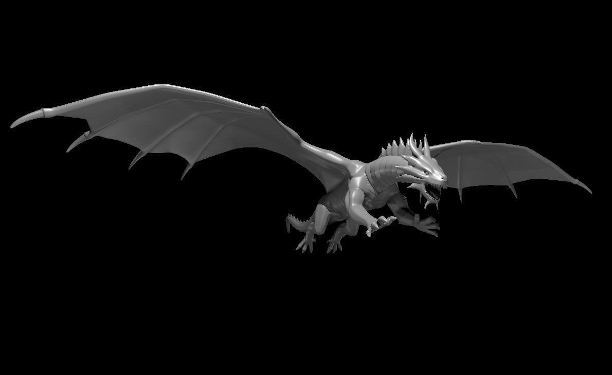 Image of Bronze Dragon Flying