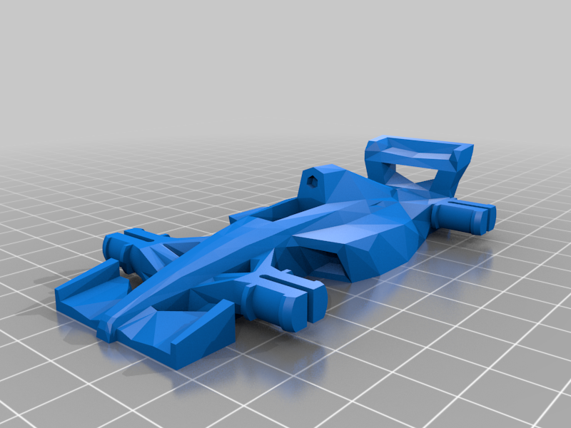 Low-poly F1 toy car (remixed from MP4) with better spinning tires 
