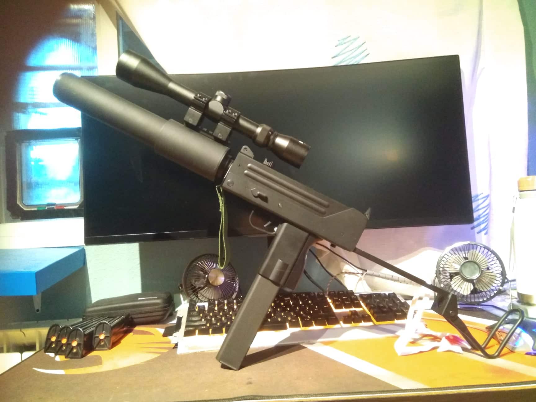 MAC 10 Scope Silencer Rails