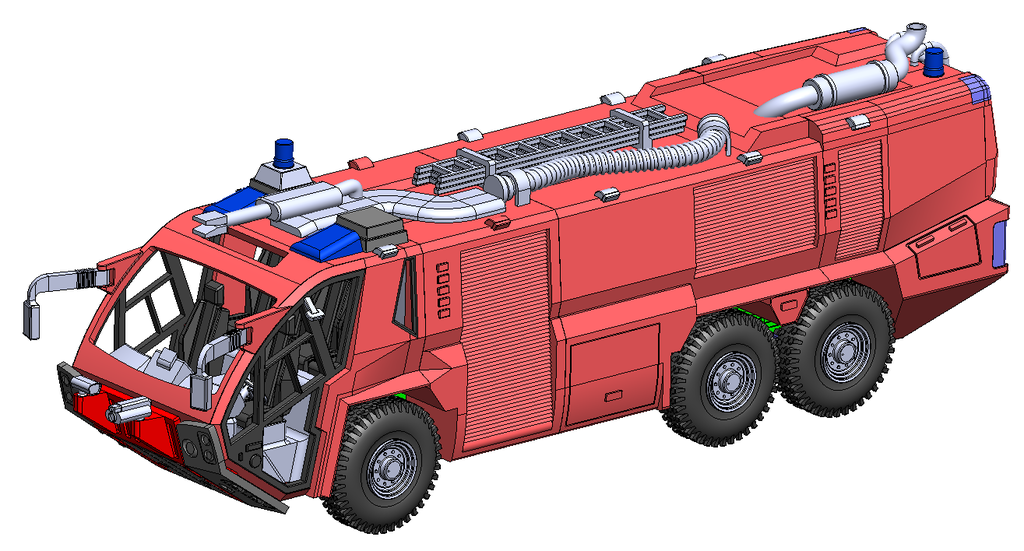 Rosenbauer Firetruck Panther 6x6
